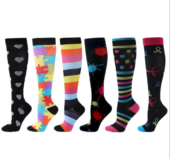 Adult outdoor cycling and running breathable pressure socks combination sports socks