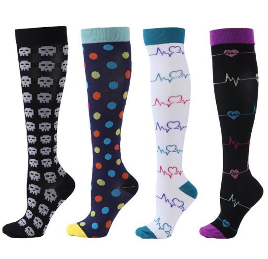 Adult outdoor cycling and running breathable pressure socks combination sports socks