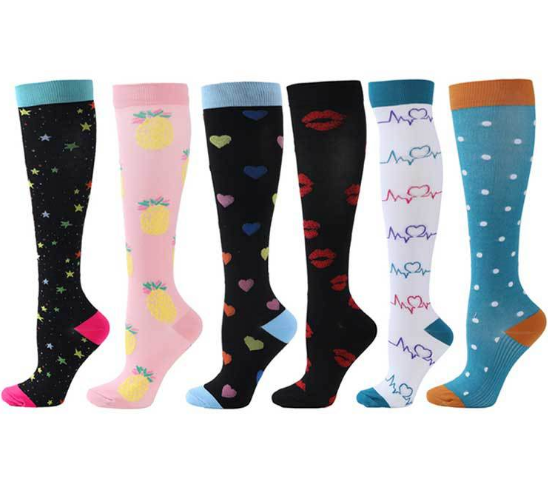 Adult outdoor cycling and running breathable pressure socks combination sports socks