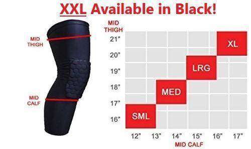 Compression Knee Sleeve Padded Leg Support HoneyComb Pad