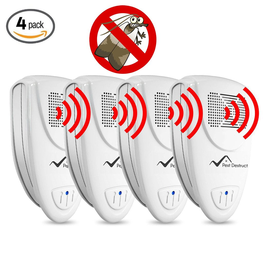 Ultrasonic Moth Repeller - PACK of 4 - Get Rid Of Pantry Moths In 48 Hours
