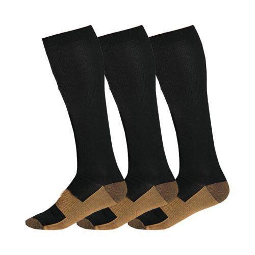 Copper Infused Compression Socks - Graduated Support Stockings-Workout And Recovery