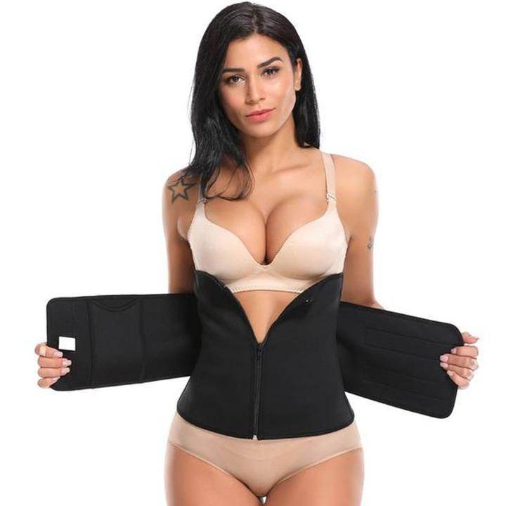 Neoprene Waist Trainer Compression Sauna Sweat Fitness Velcro & Zipper