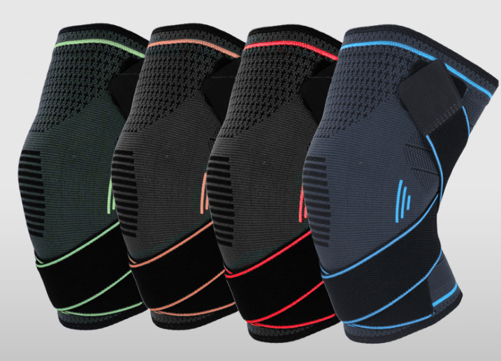 Knee Brace Compression Sleeve with Stabilizer Straps Meniscus Patella Support