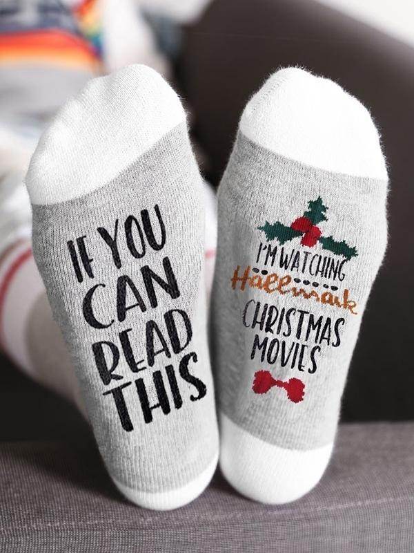 If You Can Ready This Hallmark Christmas Movies Socks