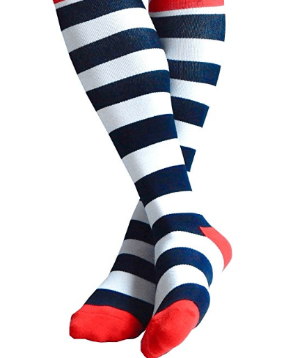 Fun Stylish Compression Socks 20-30 mmHg Graduated Support Stockings
