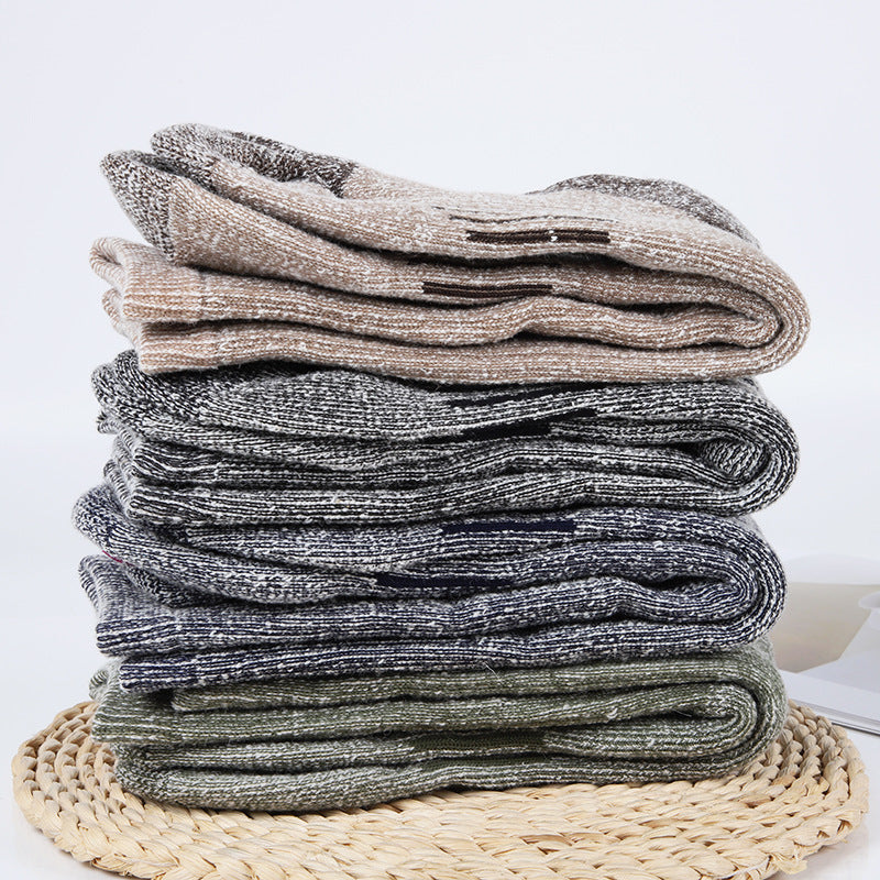 4 Pairs Wool Socks Men's Women's Hiking Socks Soft Skin-friendly Breathable Sports Socks