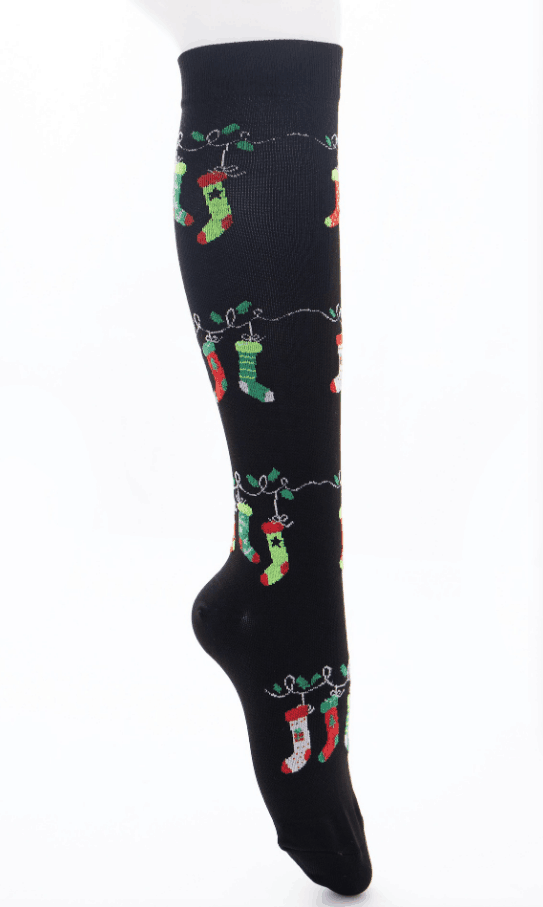 The Latest Christmas Compression Socks Support 20-30mmHg-For Men and Women-Workout And Recovery