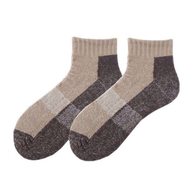 3 Pairs Sports Colorblock Sweat Absorbing Short Socks Mountaineering Socks