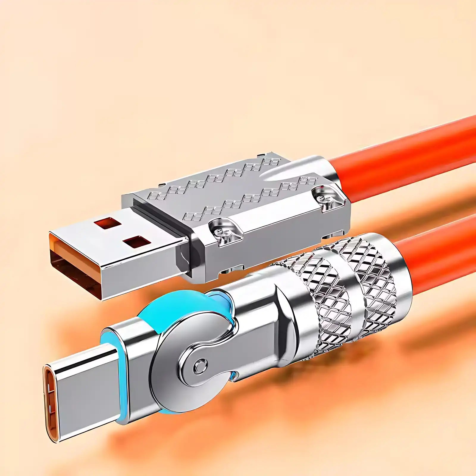 120W 180° Rotating USB-C Gaming Charger Cable