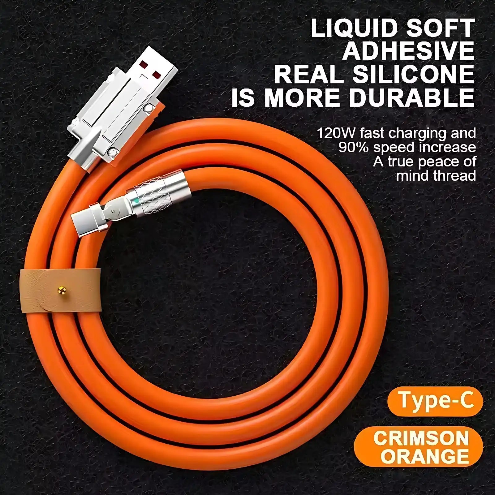120W 180° Rotating USB-C Gaming Charger Cable
