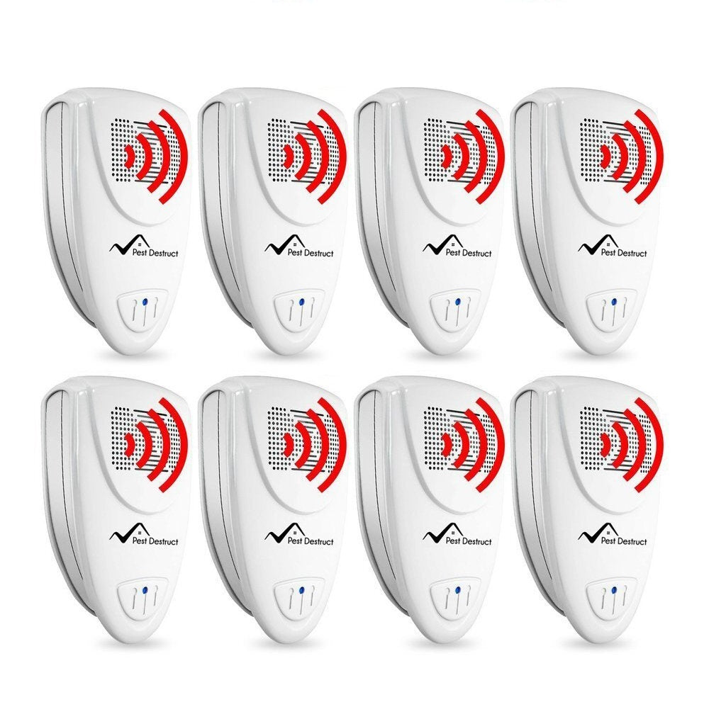 Ultrasonic Bat Repellent PACK of 8 - Get Rid Of Bats In 72 Hours