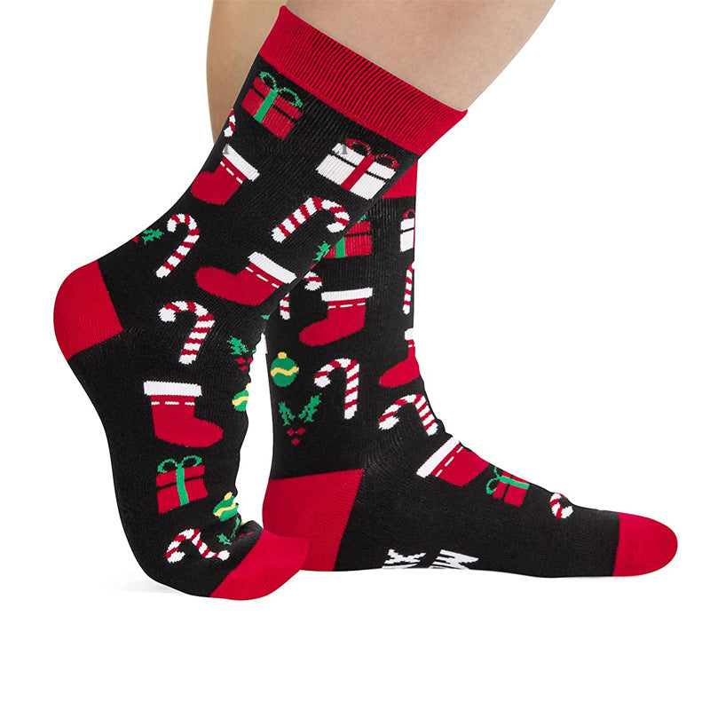 "IF YOU CAN READ THIS"Cartoon Alphabet Christmas Socks