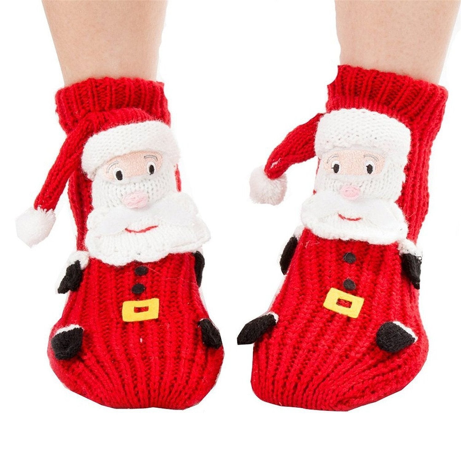 3D Cartoon Anti-Skid Wool Socks Knit Socks Thickened Winter Warm Christmas Socks