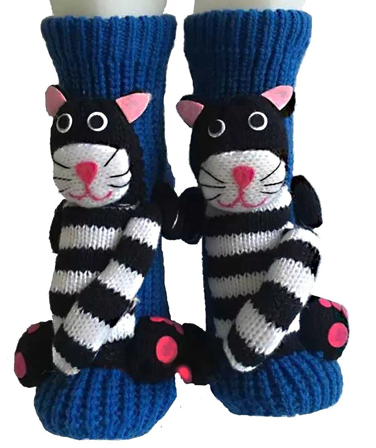 3D Cartoon Anti-Skid Wool Socks Knit Socks Thickened Winter Warm Christmas Socks