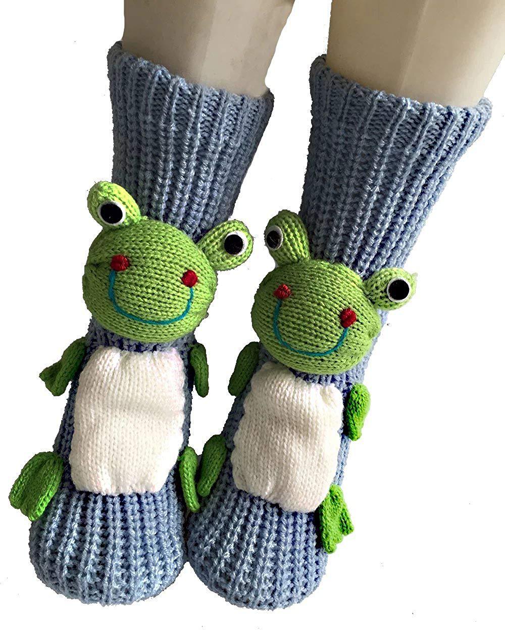 3D Cartoon Anti-Skid Wool Socks Knit Socks Thickened Winter Warm Christmas Socks
