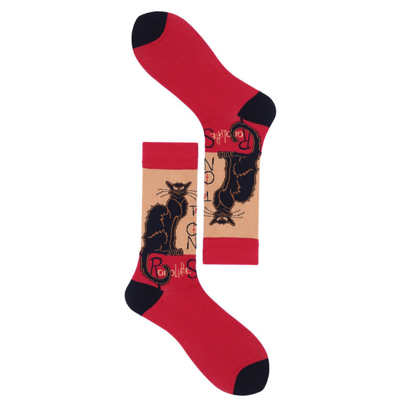Personality Novelty Animal Series Seafood Shark Lobster Socks