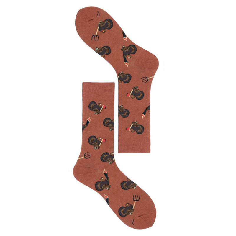 Personality Novelty Animal Series Seafood Shark Lobster Socks