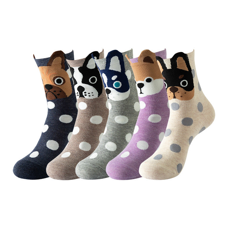 Cute Animal Socks 5 Pairs/Pack