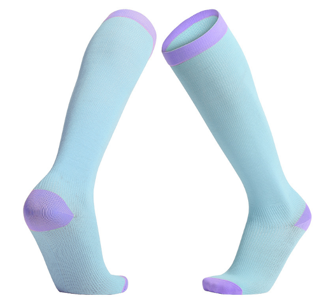Outdoor women's marathon running knee compression socks