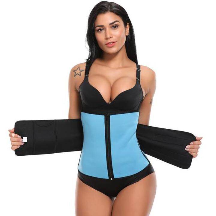 Neoprene Waist Trainer Compression Sauna Sweat Fitness Velcro & Zipper