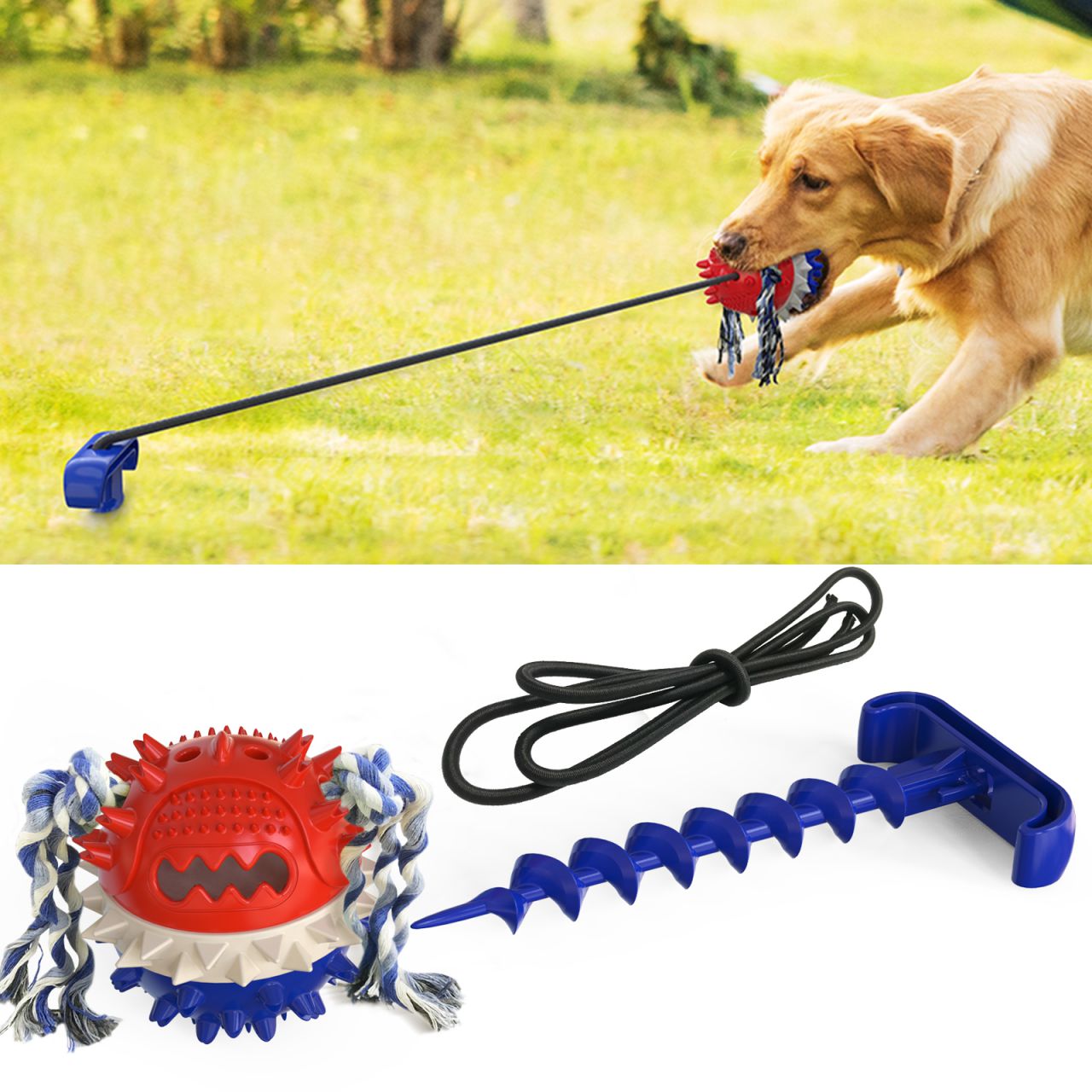Multifunctional Outdoor Dog-tug-of-war Toy