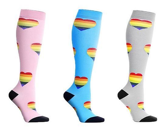 Hearts Compression Socks 20-30 mmHg for Circulation, Swelling & Energy