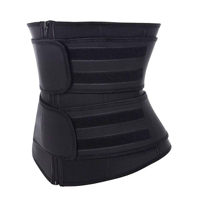 Latex Waist Trainer - Double Compression Straps with Supportive Zipper!