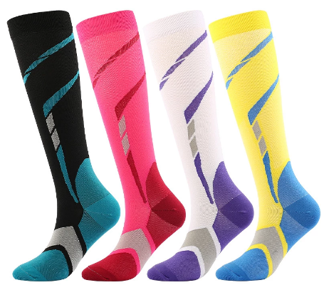 Blood Circulation Socks Unisex Breathable Fabric Football Socks Anti Slip Summer Compression Stockings Varicose Veins