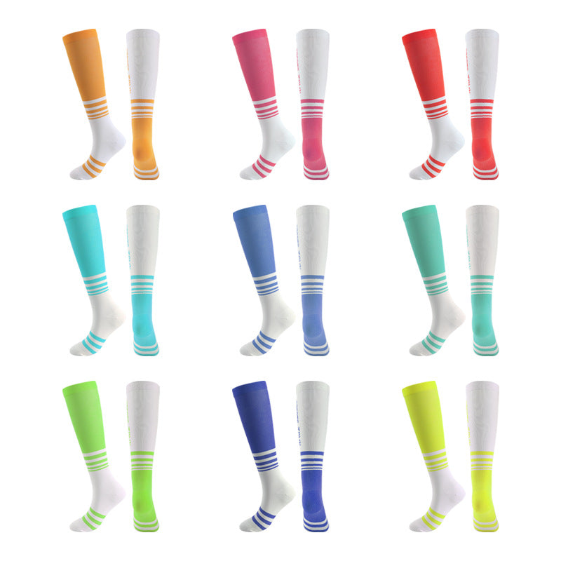 Blood Circulation Socks Unisex Breathable Fabric Football Socks Anti Slip Compression Stockings Varicose Veins