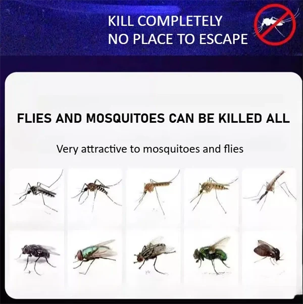 2-in-1 Solar LED Garden Light & Mosquito Zapper – UV Insect Killer for Outdoor Use