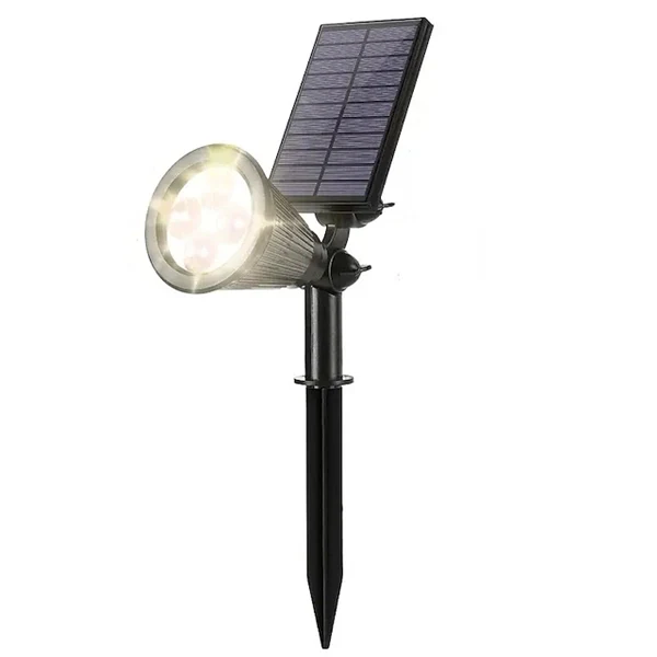 2-in-1 Solar Spotlights - IP65 Waterproof Outdoor Landscape & Security Lights for Yard, Garden, Pathway, Walkway - 4/7/18 LED Beads for Enhanced Brightness