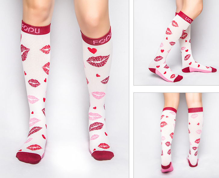 Fit Compression Socks with Graduated Target Zones 20-30 mmHg Support Stockings