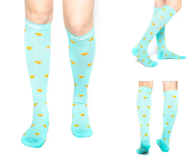 Fit Compression Socks with Graduated Target Zones 20-30 mmHg Support Stockings