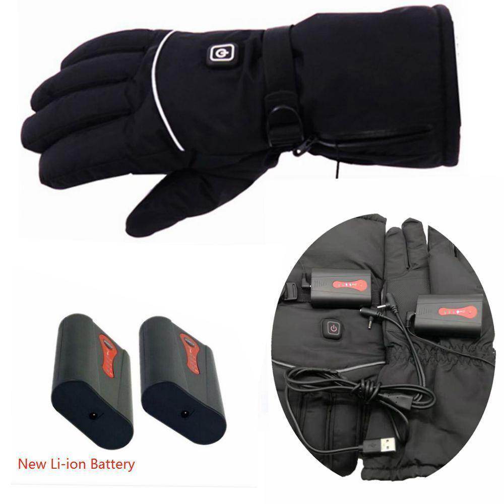 Heated Driving Gloves Motorcycle Bike Gloves Waterproof Touchscreen Gloves Electric Unisex Winter Gloves