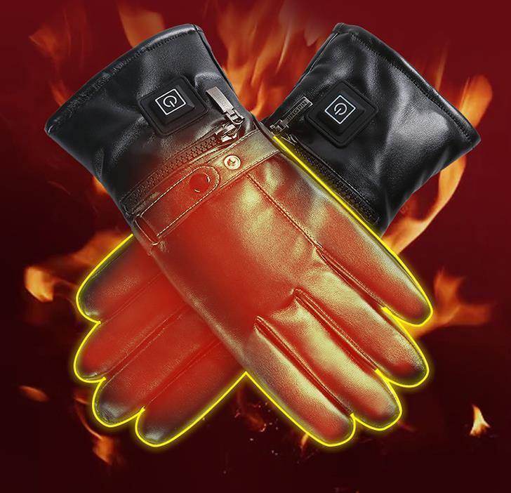 Heated Driving Gloves Motorcycle Bike Gloves Waterproof Touchscreen Gloves Electric Unisex Winter Gloves