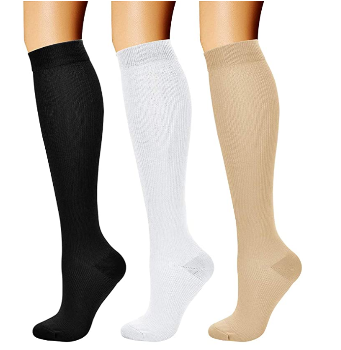 ROYALUCK Compression Socks Compression Stockings(3 Pairs) for Women & Men-Workout And Recovery