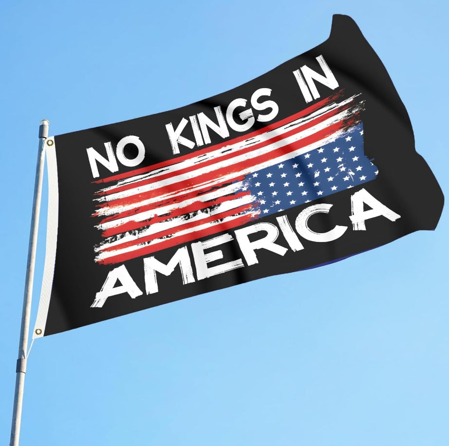 No Kings In America Flag 3x5FT for Indoor Outdoor Decoration