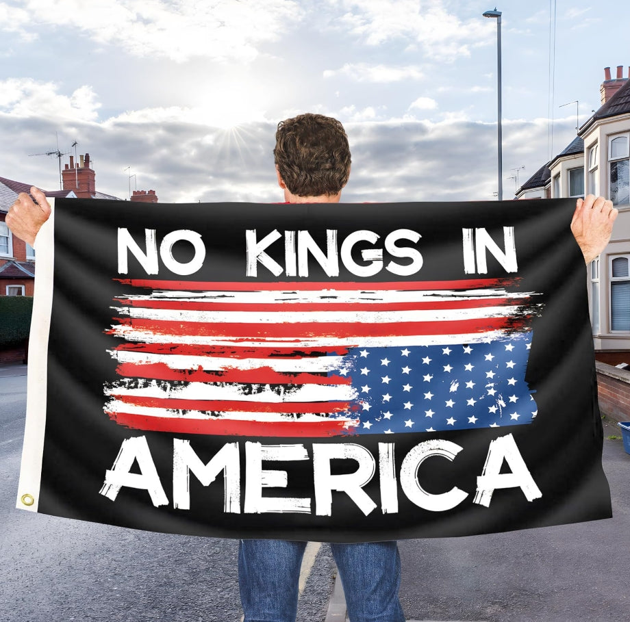 No Kings In America Flag 3x5FT for Indoor Outdoor Decoration