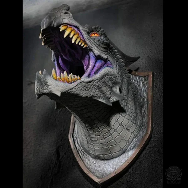 2025 3D Wall Mounted Dragon Sculpture with Illuminating Wall Glow Spray