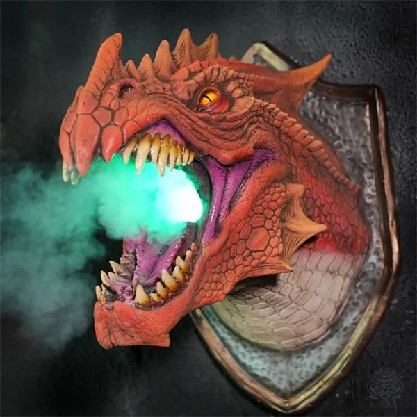 2025 3D Wall Mounted Dragon Sculpture with Illuminating Wall Glow Spray