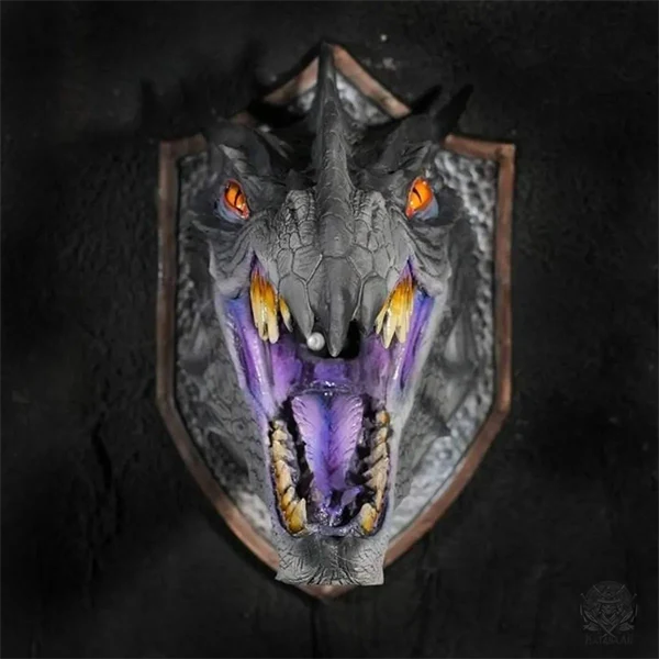 2025 3D Wall Mounted Dragon Sculpture with Illuminating Wall Glow Spray