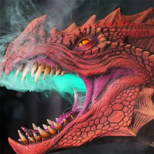 2025 3D Wall Mounted Dragon Sculpture with Illuminating Wall Glow Spray