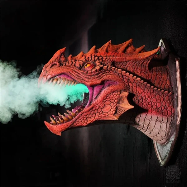 2025 3D Wall Mounted Dragon Sculpture with Illuminating Wall Glow Spray