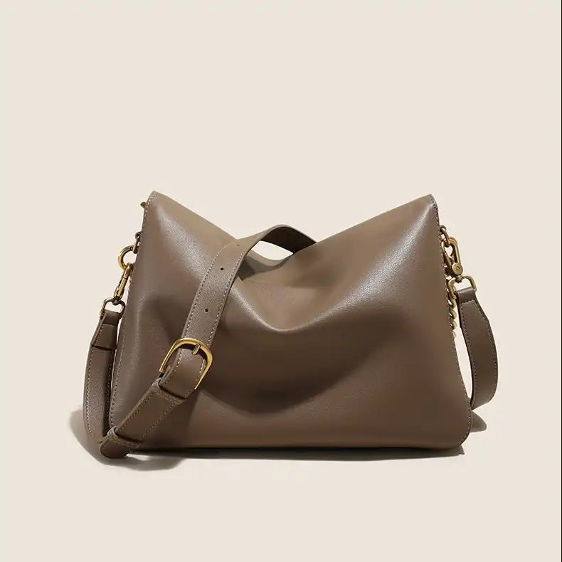 2025 Minimal Chic Dual Mode Genuine Leather Crossbody Bag Shoulder Bag