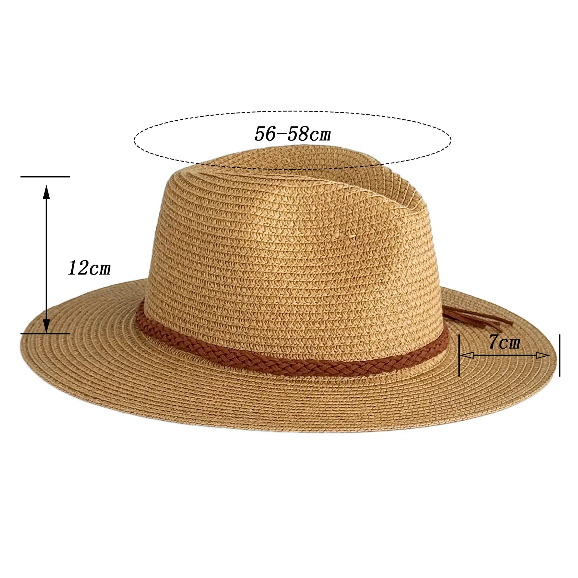 2025 Panama Hat Straw Fedora Hat