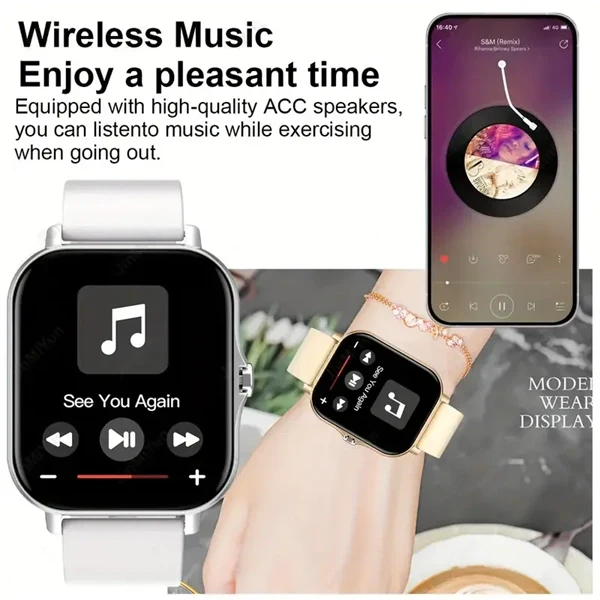 2025 Smart Watch Bluetooth Talking Blood Oxygen/Blood Pressure Monitor Smart Watch for Women Men Holiday Gift