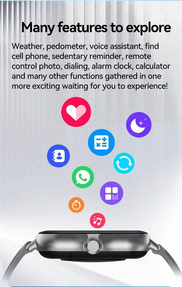 2025 Smart Watch for Men & Women - Bluetooth Call, Full Touch Screen, Heart Rate Monitor, Fitness Tracker, Sports Watch, Perfect Gift