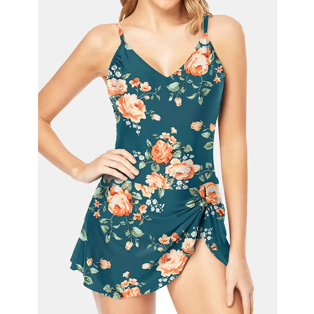 2025 Women's Tummy Control Slim Fit Plus Size One Piece Swimsuit 👙