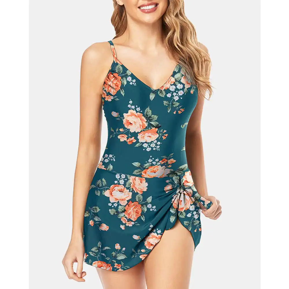 2025 Women's Tummy Control Slim Fit Plus Size One Piece Swimsuit 👙